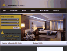 Tablet Screenshot of corporateelitehotels.com